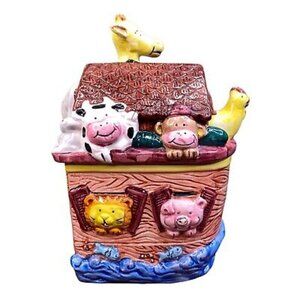 Express Productions SS ARK Noah's Ark Ceramic Cookie Candy Jar Biblical